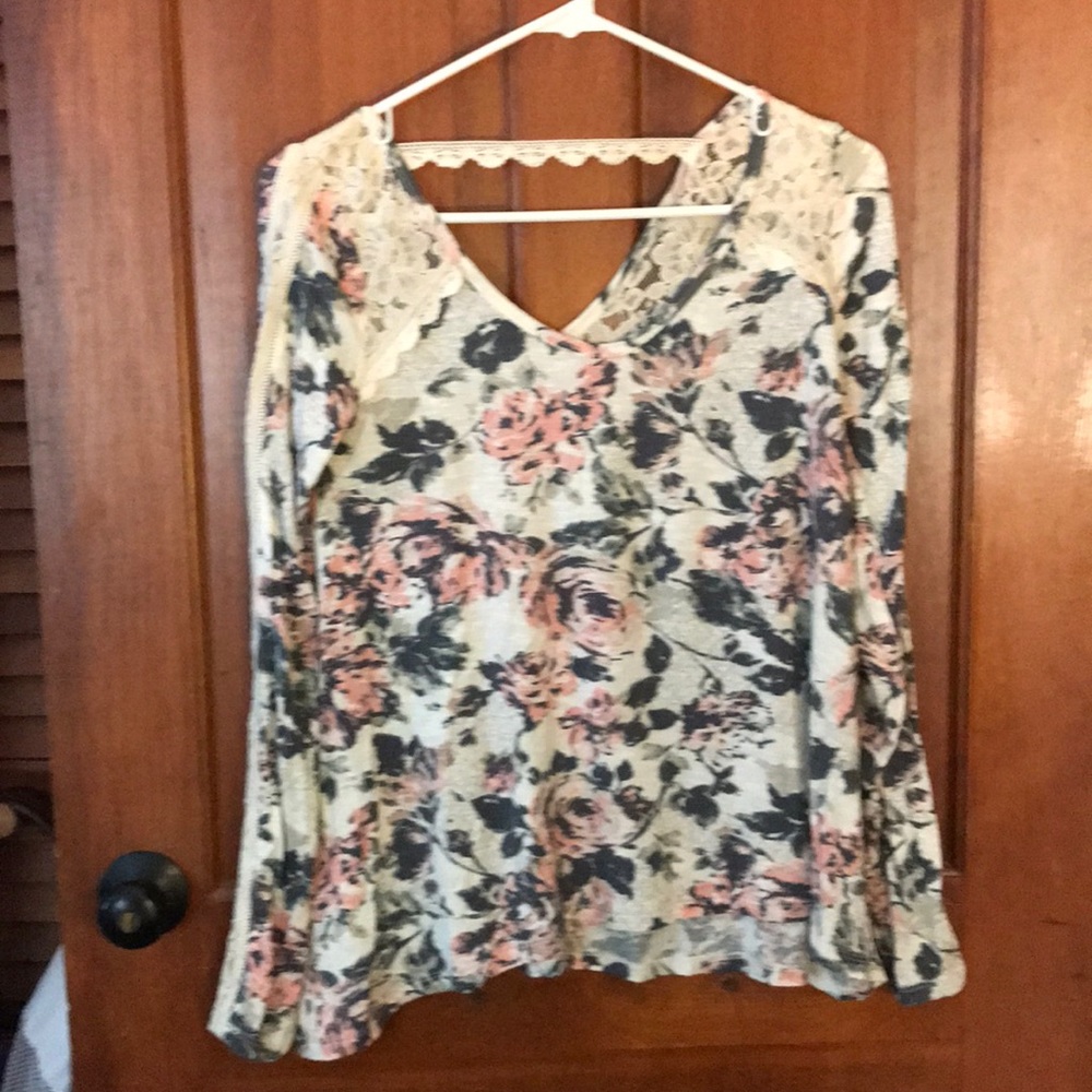 Floral Long Sleeve Shirt A&F